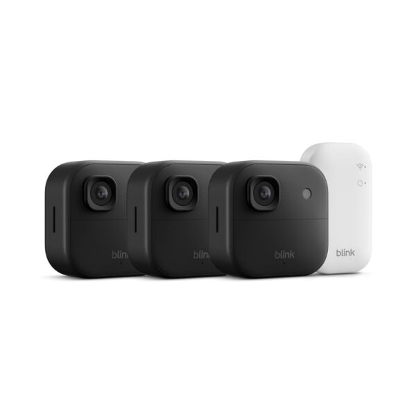Blink Outdoor 2K+ (modelo más reciente): cámara de seguridad inteligente e inalámbrica, video 2K, audio mejorado, 2 años