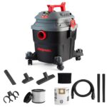 Aspiradora Shop-Vac de 6 galones, 5 Peak HP húmeda/seca, aspiradora portátil para taller con accesorios para sitio de tr