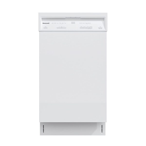 Honeywell Lavavajillas de 18 pulgadas con 8 configuraciones de lugar, 6 programas de lavado, tina de acero inoxidable, U
