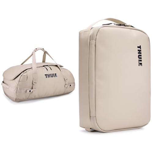 Bolsa de Lona Thule Chasm 70 Litros Resistente a la Intemperie con Cubo de Engranajes 11 Litros Paquete M