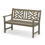 Banco de Jardín Cambridge Casual Indonesian Plantation Teak Maine 4 Pies Teca Gris Desgastado
