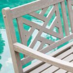 Banco de Jardín Cambridge Casual Indonesian Plantation Teak Maine 4 Pies Teca Gris Desgastado