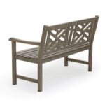 Banco de Jardín Cambridge Casual Indonesian Plantation Teak Maine 4 Pies Teca Gris Desgastado