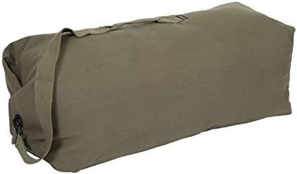 Bolsa de Viaje Tipo Duffel Stansport Modelo 1220 Lona de Algodón Verde Olivo 36 x 10 x 10 Pulgadas Paquete de 12
