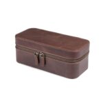Caja de Reloj Londo OTTO687 de Cuero Marrón Rectangular 4.3x9.05x3.3 pulgadas