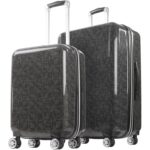 Maleta rígida Concept One Hello Kitty FJFL0015-001 con ruedas giratorias 29.5 pulgadas color negro juego de 2 piezas