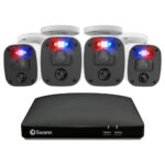 Swann DVR8-4685 / Tarjeta SD de 256 GB / 4X PRO-2KMQB Bullet Swannforce Cams con micrófono