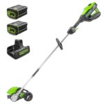 Bordeadora Inalámbrica Greenworks 82V 8 Pulgadas Batería 4.0 Ah Cargador Doble Puerto Batería Adicional 2.5 Ah