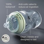 Biberón de Vidrio Tommee Tippee Natural Start 9 Onzas Autoesterilizante Sin BPA Flujo Lento Paquete de 3