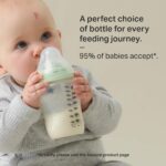 Biberón de Vidrio Tommee Tippee Natural Start 9 Onzas Autoesterilizante Sin BPA Flujo Lento Paquete de 3
