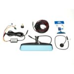 Sistema de Visión de Espejo Brandmotion FVMR-1155 FullVUE AHD con Cámara Trasera a Presión y Cámara Frontal DVR 1920x108