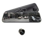 Sistema de Visión de Espejo Brandmotion FVMR-1155 FullVUE AHD con Cámara Trasera a Presión y Cámara Frontal DVR 1920x108