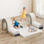 Juguetes de Escalada para Niños Olakids 10167 Set de 10 Piezas Espuma EPE Gris