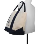 Bolso Tote Brooks Brothers Penn Modelo 14030628 Sarga de Algodón Color Natural