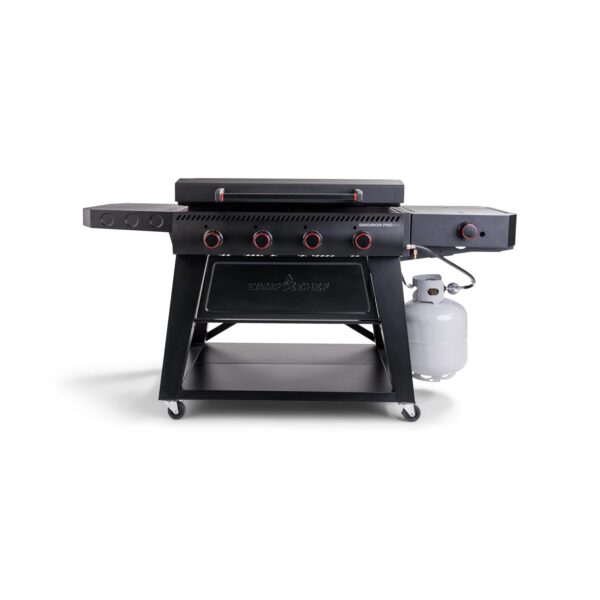 Parrilla para Exteriores Camp Chef Gridiron Pro FTG36CG42 36 Pulgadas con Quemador Lateral Plancha Antiadherente Presazo