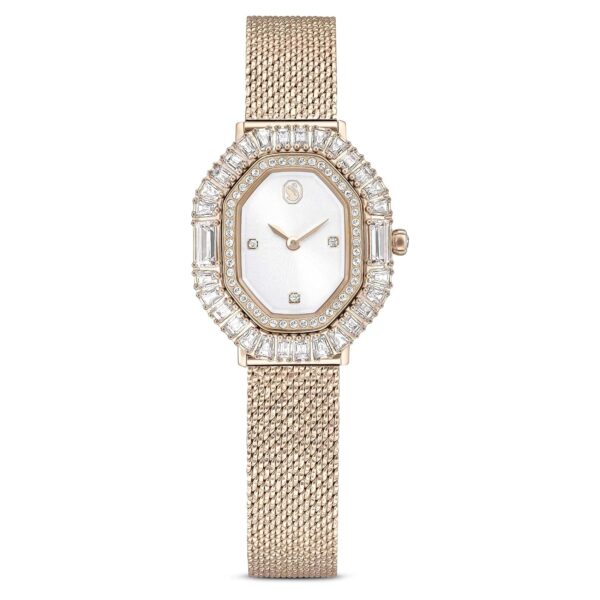 Reloj Swarovski Matrix Octagon 5732501 Cristales Swarovski Tono Dorado Movimiento Cuarzo Suizo