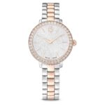 Reloj Swarovski Matrix 3-Link 5715028 Suizo Tono Oro Rosa Acero Inoxidable Cristales