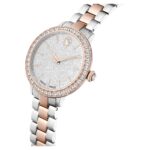 Reloj Swarovski Matrix 3-Link 5715028 Suizo Tono Oro Rosa Acero Inoxidable Cristales