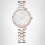 Reloj Swarovski Matrix 3-Link 5715028 Suizo Tono Oro Rosa Acero Inoxidable Cristales