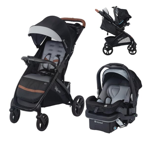 Sistema de Viaje Baby Trend Tango PRO TS04F00D con Asiento de Auto Infantil Secure-Lift Negro Dash