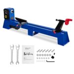 Torno de madera, 14 x 40 pulgadas, máquina de torno de madera de sobremesa, 0.5 HP velocidad infinitamente variable 1040