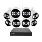 Sistema de cámara de seguridad Swann AdvancedX NVR con cable 4K, 8 canales, 8 cámaras PoE para exteriores, almacenamient
