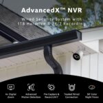 Sistema de cámara de seguridad Swann AdvancedX NVR con cable 4K, 8 canales, 8 cámaras PoE para exteriores, almacenamient