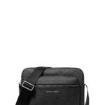Bolsa para Cámara Michael Kors Hudson Cierre Frontal Estampado con Logotipo Negro Signature