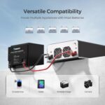 Inversor Renogy PUH 2000W Onda Sinusoidal Pura 12V a 120V con Bluetooth y Transferencia Automática