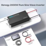 Inversor Renogy PUH 2000W Onda Sinusoidal Pura 12V a 120V con Bluetooth y Transferencia Automática