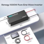 Inversor Renogy PUH 1000W Onda Sinusoidal Pura 12V a 120V con Bluetooth y Transferencia Automática