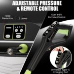 Lavadora de Presión Montada en Pared Imdot HX0008 5500 PSI 3.6 GPM Manguera Retráctil de 100 Pies