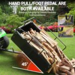 Remolque volquete ATV de capacidad de 750 libras – 15 pies cúbicos. Carrito de jardín de acero resistente con lados extr
