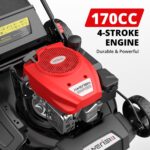 Cortacésped a Gas AMERISUN AV8621S1 Motor OHV 170cc Autopropulsado Plataforma de Acero 21 Pulgadas 3 en 1