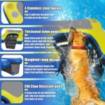 Rampa Inflable para Perros Whiffee 384 RAMP 60x40 Pulgadas Azul y Amarillo PVC