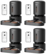 Alimentador Automático para Gatos PETLIBRO PLAF103-DT Doble Bandeja WiFi 5 Litros Paquete de 4