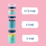 Recipientes Apilables para Bebés y Niños Whiskware BlenderBottle C07018 Skye Paquete de 12