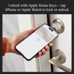 Cerradura inteligente Level Lock+ con cerrojo WiFi - La cerradura inteligente más pequeña del mundo más Apple Home Key -