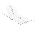 Tumbona para Exteriores Merax 2 Piezas Madera de Acacia Respaldo Ajustable Cojín Impermeable Beige