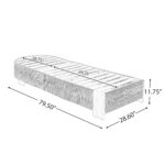 Tumbona para Exteriores Merax 2 Piezas Madera de Acacia Respaldo Ajustable Cojín Impermeable Beige
