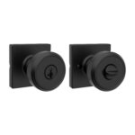 Kwikset - Paquete de 10 manijas de puerta de entrada Maven con cerradura y llave, manija exterior con llave y seguridad,
