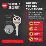 Kwikset - Paquete de 10 manijas de puerta de entrada Maven con cerradura y llave, manija exterior con llave y seguridad,
