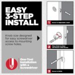 Kwikset - Paquete de 10 manijas de puerta de entrada Maven con cerradura y llave, manija exterior con llave y seguridad,