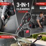 Shop-Vac 5430082 - Aspiradora inalámbrica 3 en 1 para húmedo/seco con soplador desmontable, 2 galones y 20 V para automó