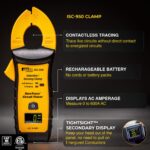 Abrazadera inductiva/de detección SureTrace eléctrica ideal (ISC-950) 0-600 amperios de CA | Batería recargable de iones