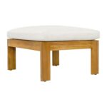 Juego de Muebles para Patio Christopher Knight Home Kayahs 328150R 3 Piezas Madera de Acacia Teca y Beige