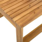 Juego de Muebles para Patio Christopher Knight Home Kayahs 328150R 3 Piezas Madera de Acacia Teca y Beige