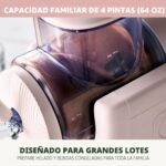 GreenPan Máquina para hacer helados y granizados, suave, sorbete, margaritas, batidos, yogur congelado, sin precongelaci