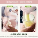 GreenPan Máquina para hacer helados y granizados, suave, sorbete, margaritas, batidos, yogur congelado, sin precongelaci