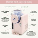 GreenPan Máquina para hacer helados y granizados, suave, sorbete, margaritas, batidos, yogur congelado, sin precongelaci
